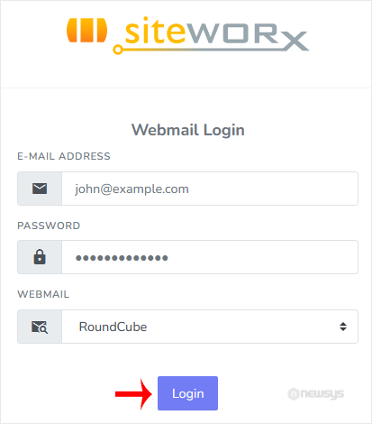 How to Access Email from SiteWorx Webmail webmail page