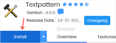 How to Install Textpattern via Softaculous in SiteWorx textpattern install button