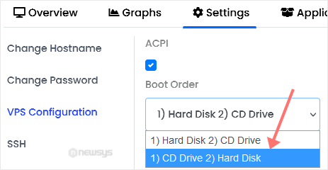 How to Manually Install/Reinstall an OS Using Virtualizor for a Customized Installation virtualizor change boot order