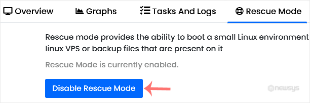How to Disable Rescue Mode in Virtualizor virtualizor disable rescue mode