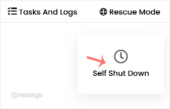 virtualizor self shutdown icon