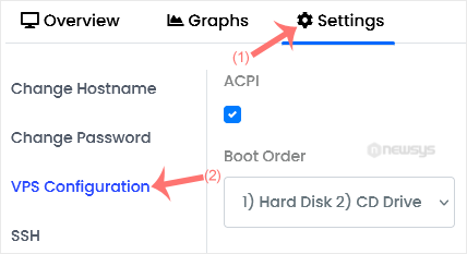 How to Manually Install/Reinstall an OS Using Virtualizor for a Customized Installation virtualizor settings tab