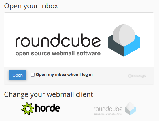 How to Access Email from cPanel Webmail webmail options