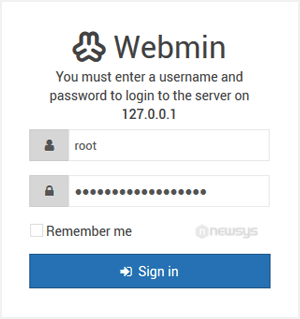 webmin loginurl