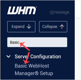 How to Change the Default Nameservers in the WHM Root whm reseller basic pmkb menu