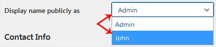 How to Change the WordPress User's Display Name wp nick name dpchange