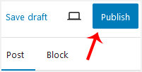 wp publish first post