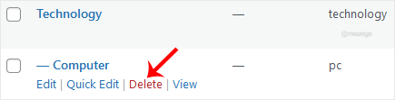 wp remove category 2