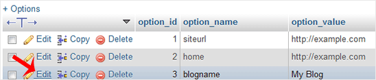 How to Edit a Database Table via phpMyAdmin in cPanel wp table edit