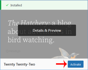 How to Install a New WordPress Theme wp theme browse activate theme